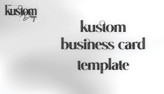 kustom business card template